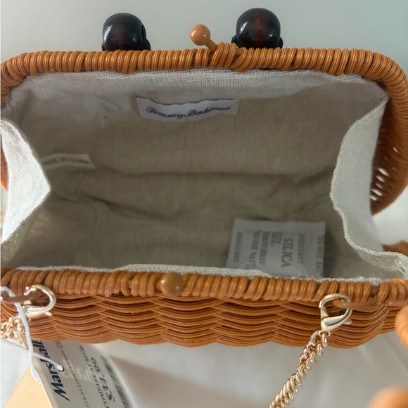 Tommy Bahama Natural Woven Crab Crossbody Bag - Picture 2 of 3